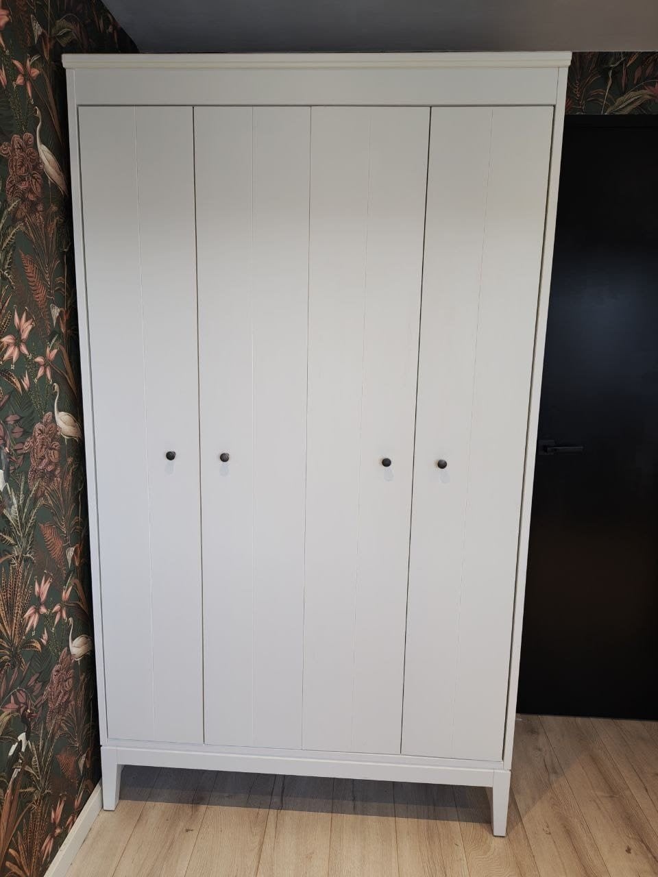 Witte IKEA IDANÄS kledingkast 121x211 cm - gedemonteerd, Ophalen, Met deur(en), Gebruikt, 100 tot 150 cm