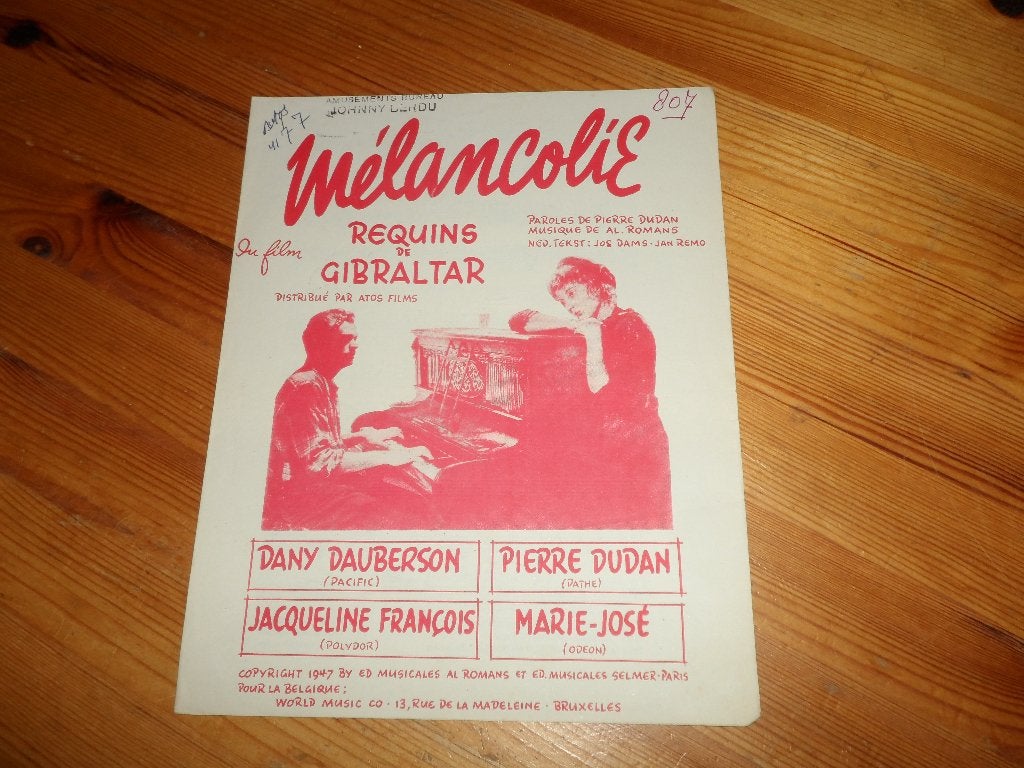 Melancolie - al romans / pierre dudan, Gebruikt, Gitaar, Ophalen of Verzenden, Artiest of Componist