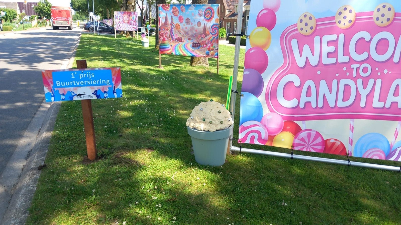 1e prijs!🥳  buurtversiering Candyland🍭, Ophalen