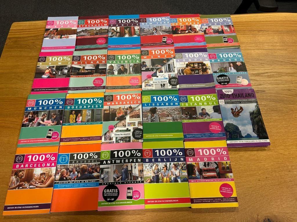 100 % reisgidsen 23 stuks, Europa, Ophalen of Verzenden, Reisgids of -boek, Gelezen