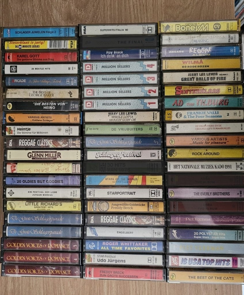 cassette bandjes, Ophalen of Verzenden, Gebruikt, Overige genres, 26 bandjes of meer