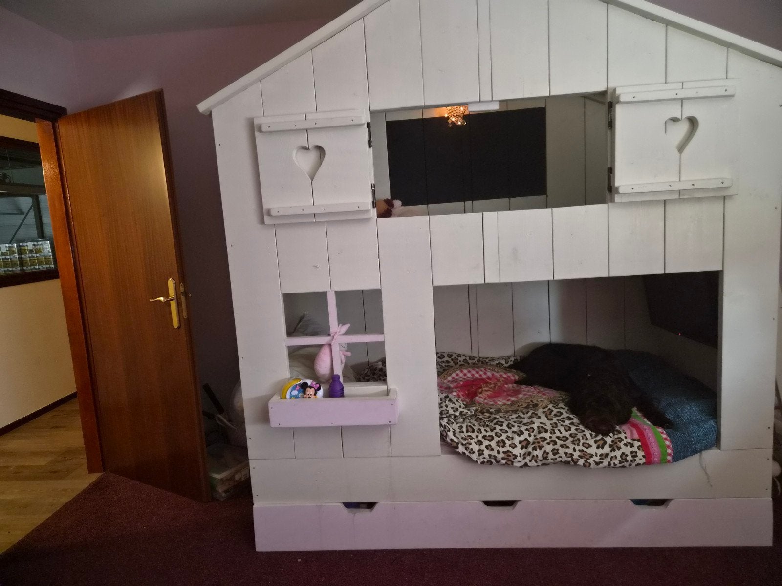 Uniek Stapelbed Huisje - Perfect voor Kinderkamer, Huis en Inrichting, Ophalen, Gebruikt, 90 cm, Tweepersoons