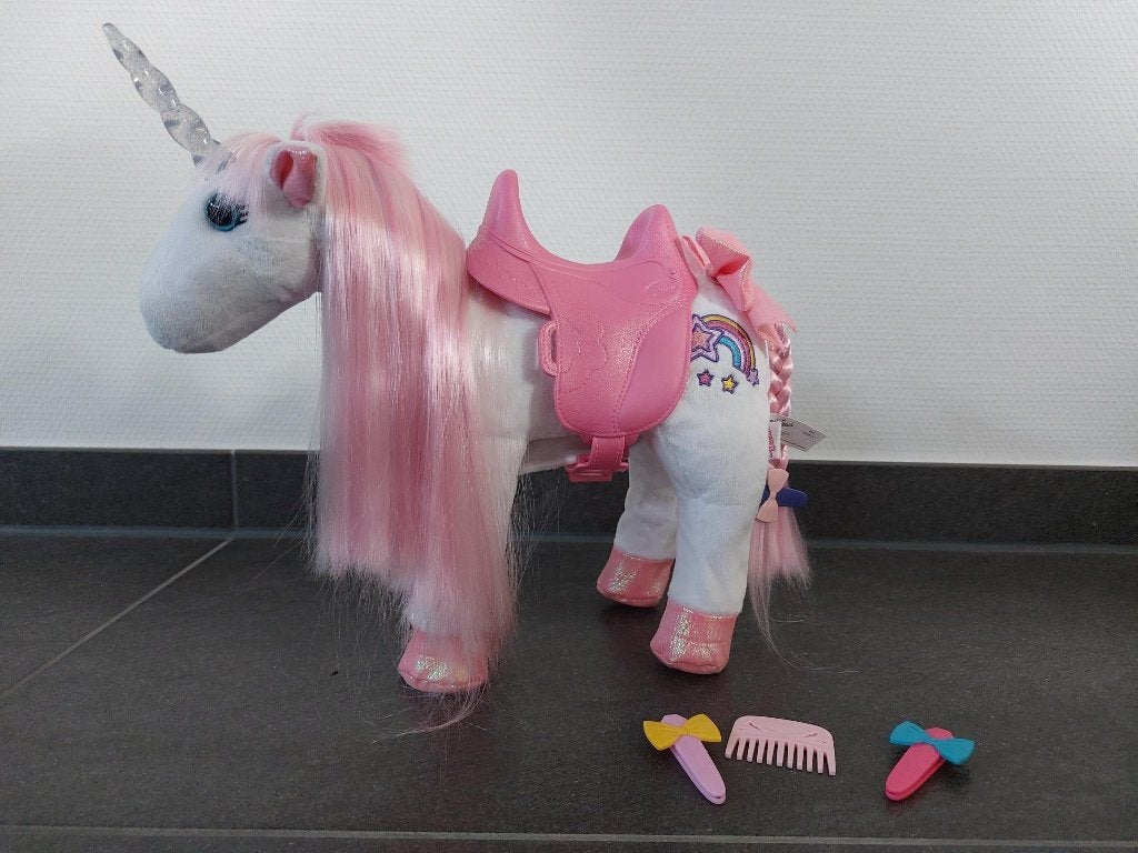 Zapf baby born Fantasy Unicorn, Ophalen of Verzenden, Zo goed als nieuw, Overige typen
