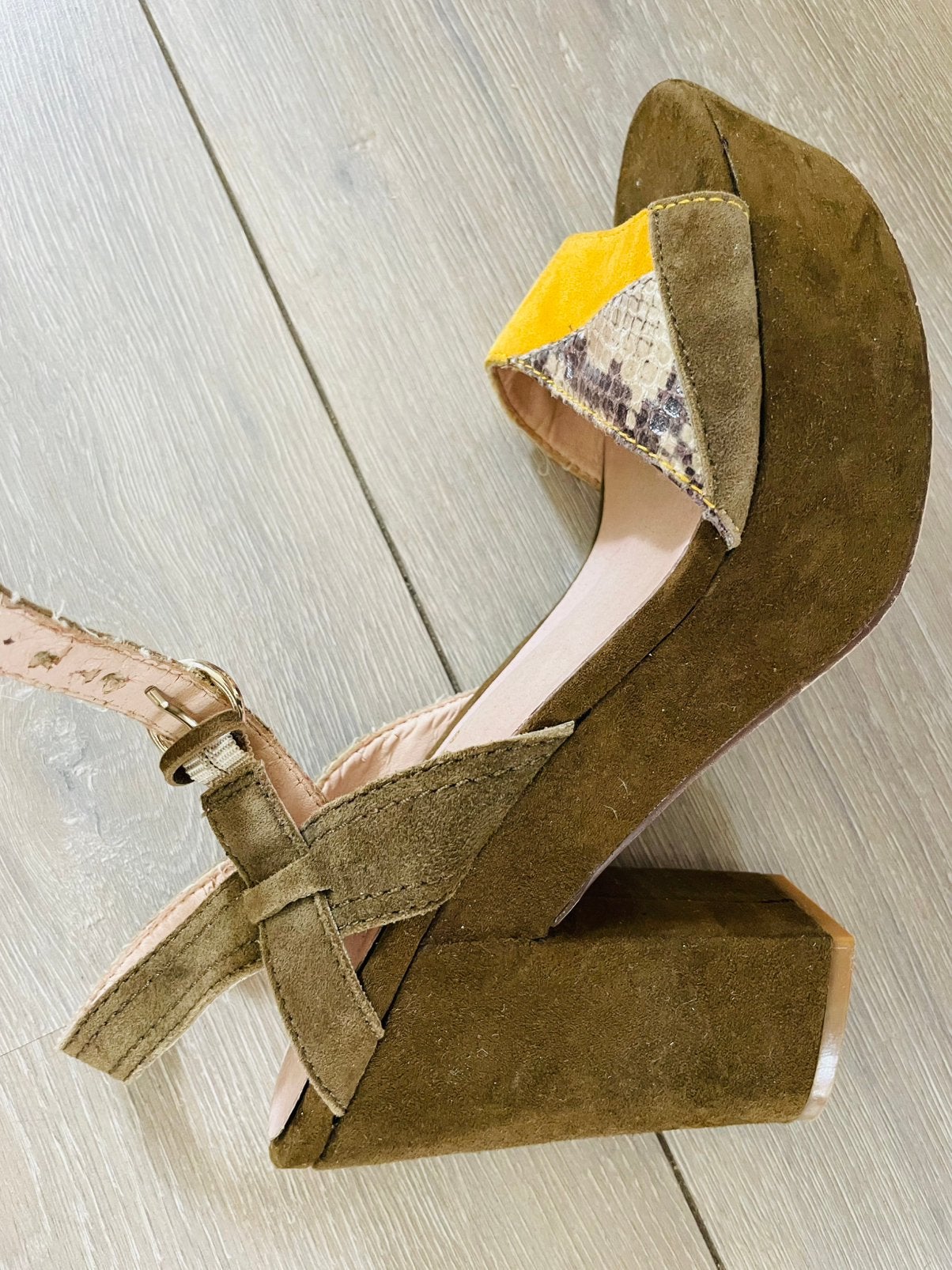 Te koop: sandalen, Bronx, groen, 40, Ophalen of Verzenden, Zo goed als nieuw, Groen, Sandalen of Muiltjes