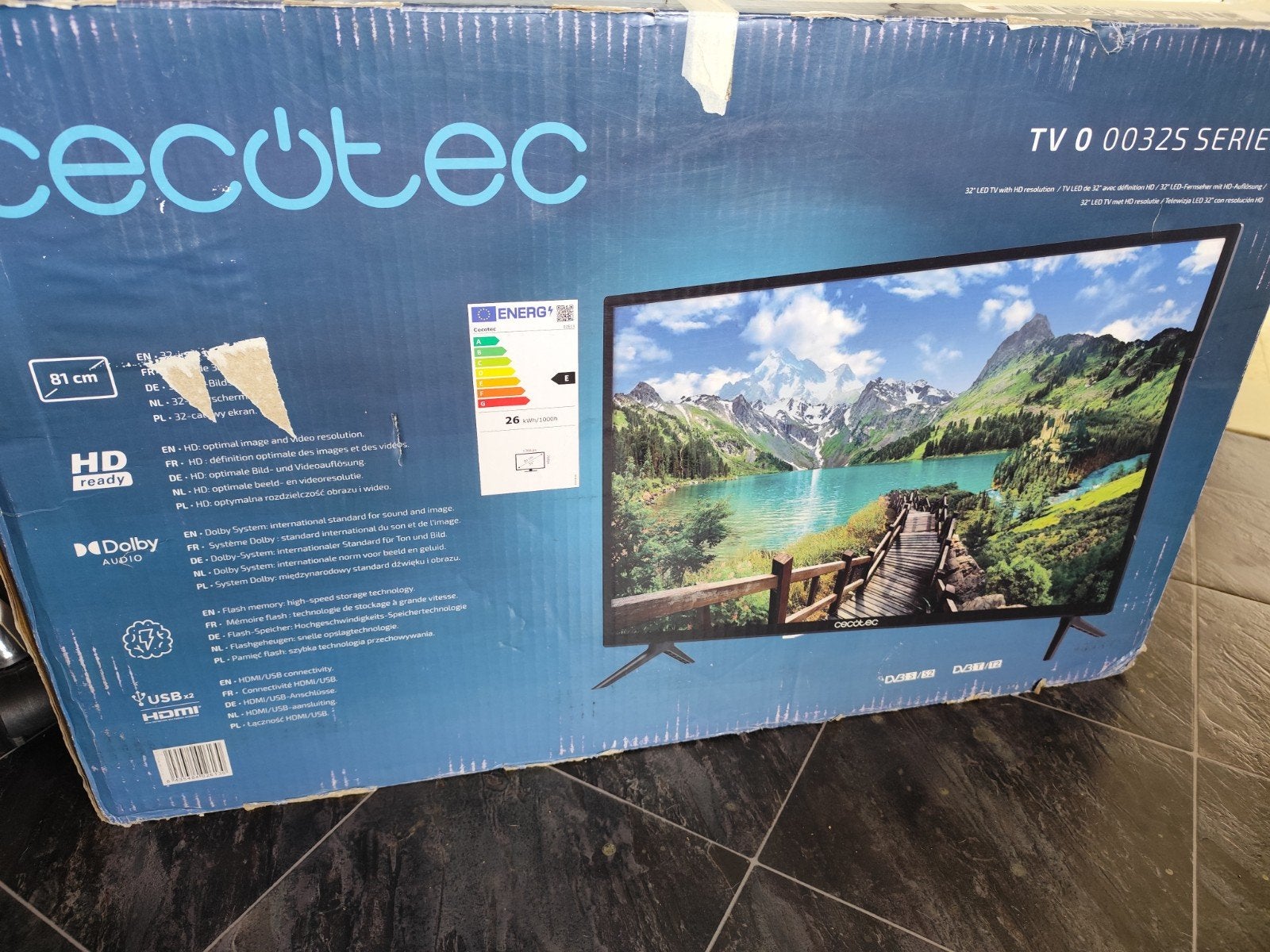 Nieuwe Cecotec 32 inch HD Ready TV, LED, 50 Hz, HD Ready (720p), Nieuw