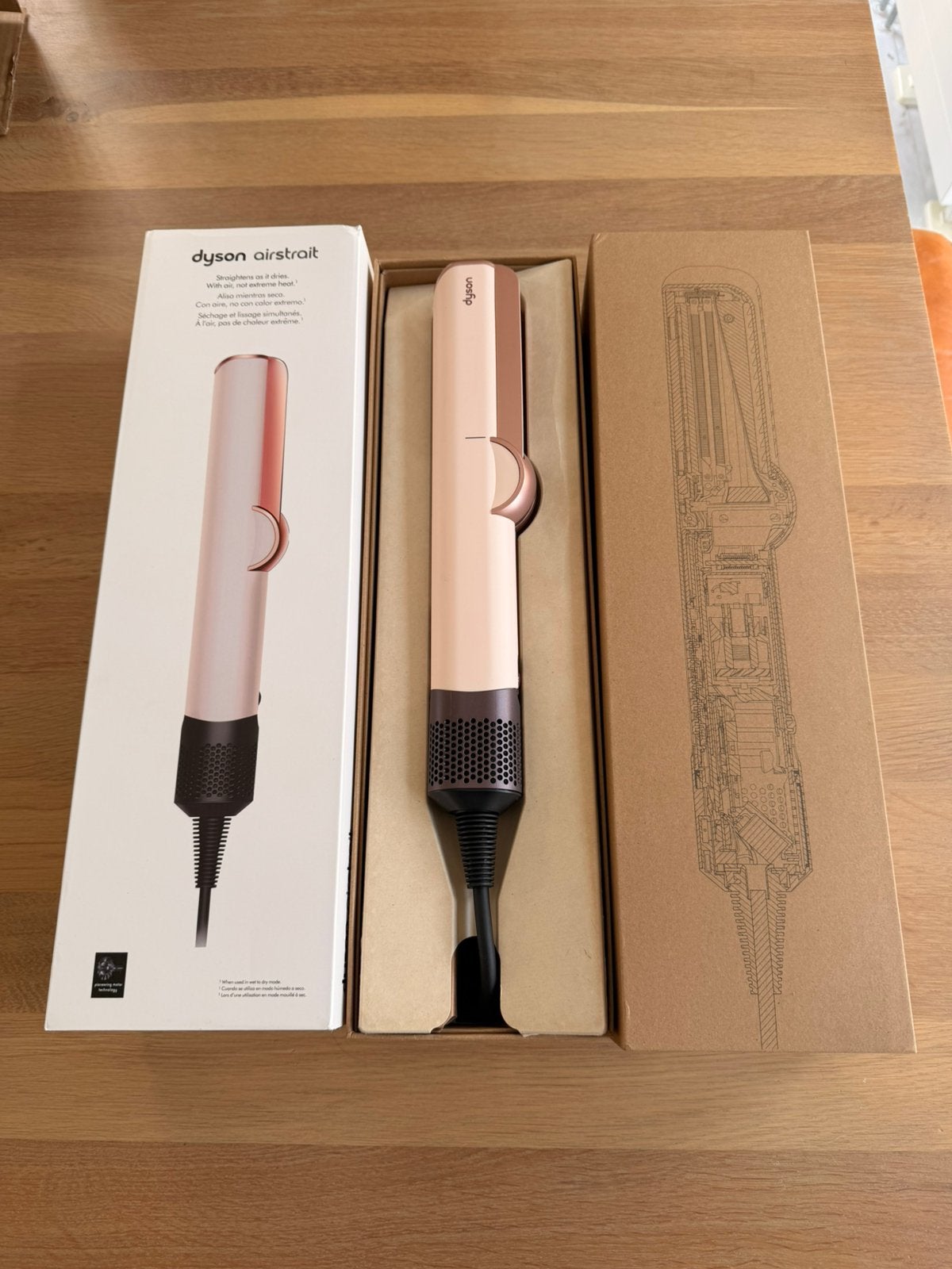 Dyson Airstrait, Ophalen of Verzenden, Zo goed als nieuw, Krultang of Stijltang