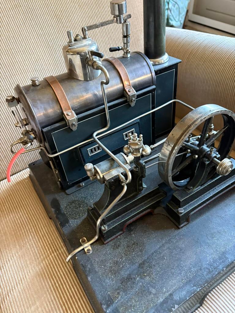 Antieke Stoommachine Model - Werkend en Gedetailleerd, Ophalen of Verzenden, Gebruikt, Groter dan 1:32