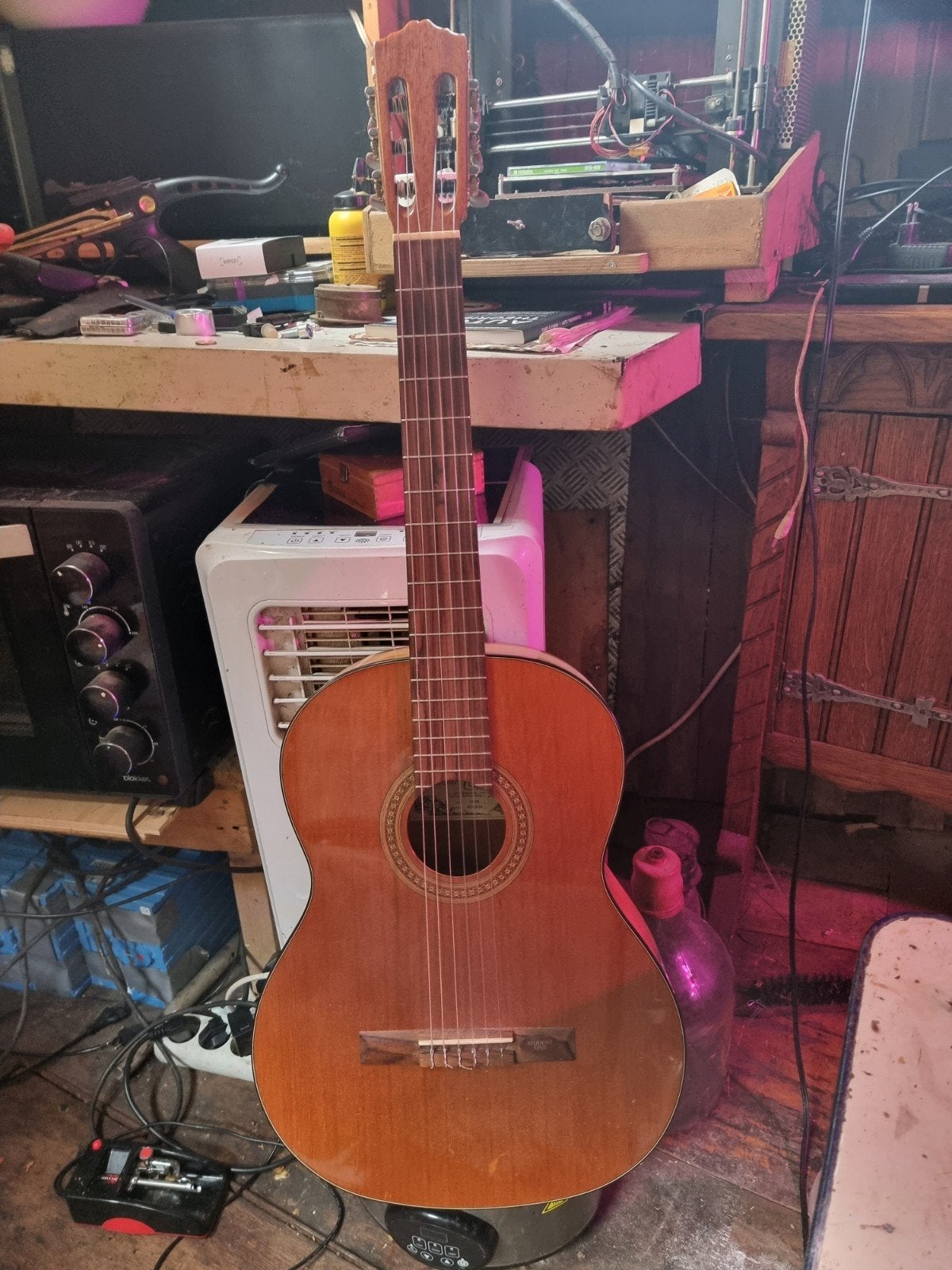 Spaanse/Western Nylon Snaren Gitaar - Rechte Hals, Ophalen, Gebruikt