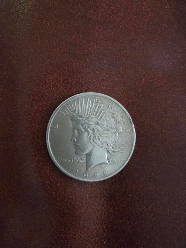Zilveren dollarmunt Liberty USA 1922, Ophalen of Verzenden, Noord-Amerika