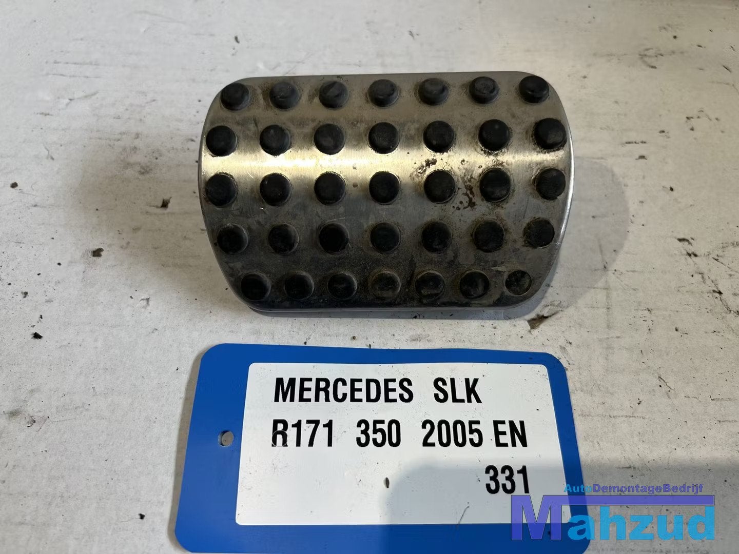 MERCEDES SLK R171 rem pedaal rubber 2005-2011 A1702900182, Auto-onderdelen, Gebruikt, Mercedes-Benz AG, Mercedes-Benz, Ophalen of Verzenden
