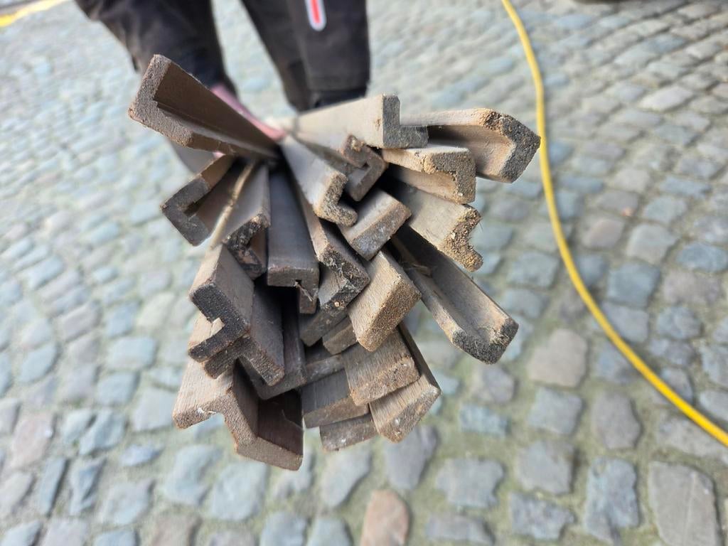 Diverse houten latjes voor knutselprojecten of decoratie, Doe-het-zelf en Verbouw, Hout en Planken, Ophalen, Gebruikt, Minder dan 25 mm