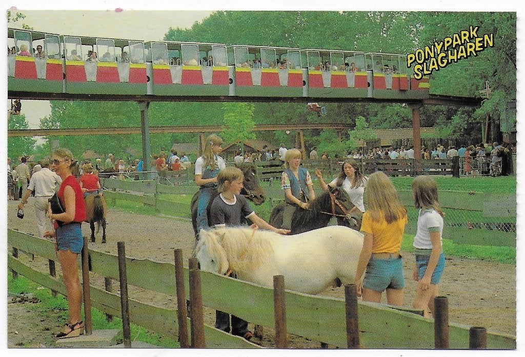 Ponypark Slagharen Ongelopen Ansichtkaart ( B6950 ), Ophalen of Verzenden, 1980 tot heden, Gelopen