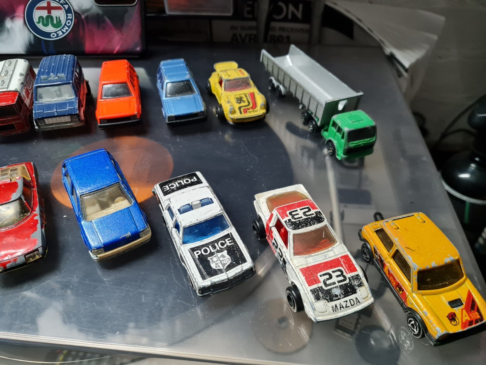 Verzameling van 16 vintage Majorette,Renault,Fiat,Toyota, Ophalen of Verzenden, Gebruikt, Auto, Majorette