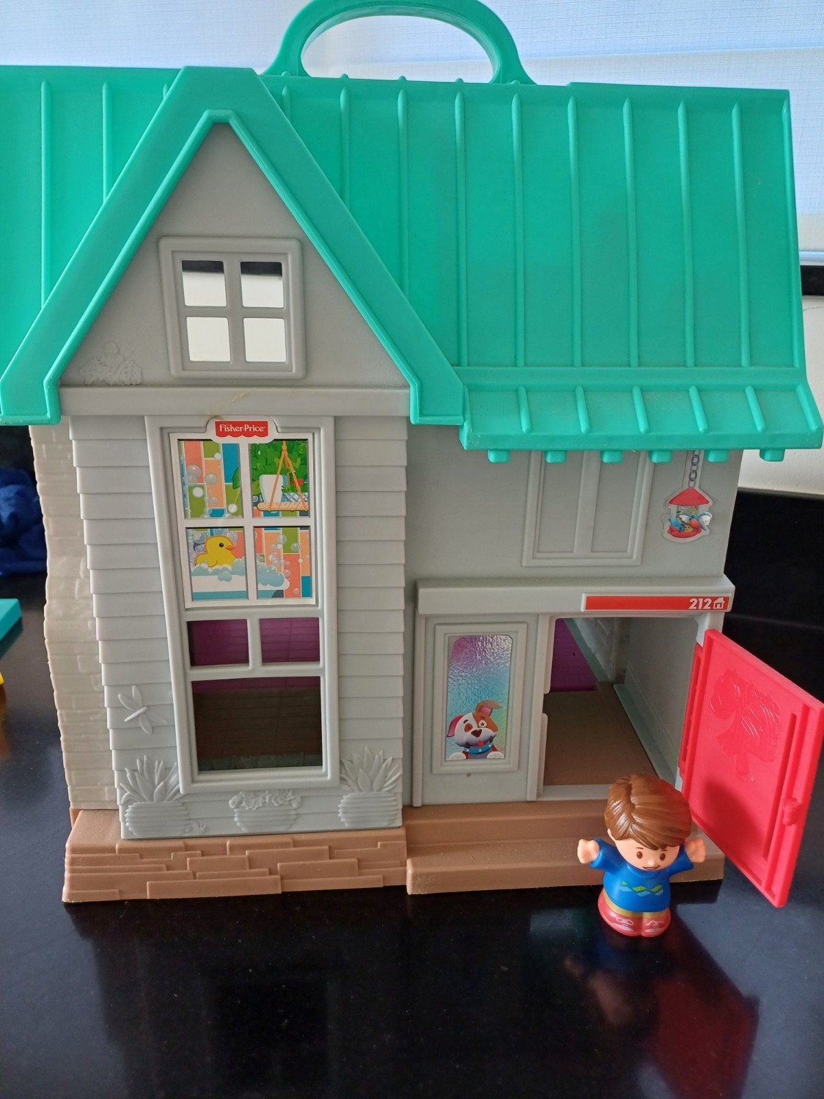 Little People Huis met Licht en Geluid - Fisher-Price, Ophalen, Zo goed als nieuw, Speelset, Met licht