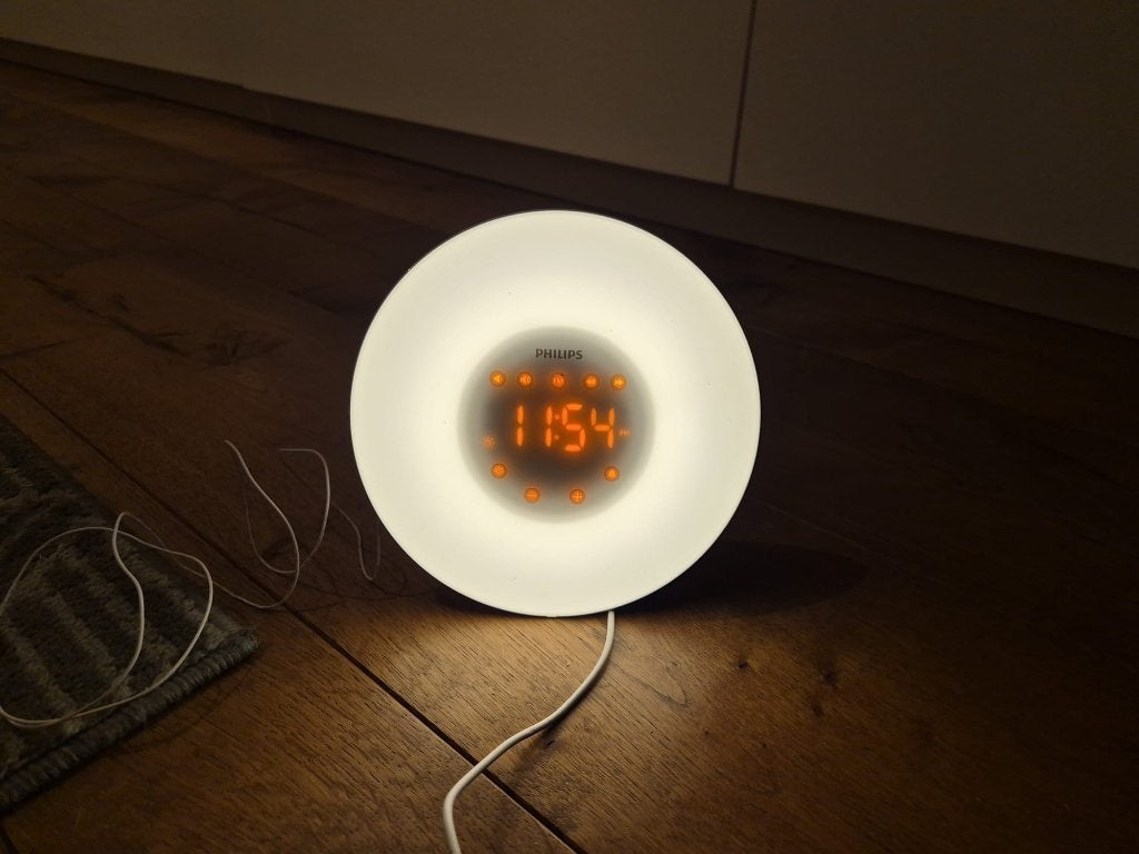 Philips Wake-up Light HF3508, Ophalen of Verzenden, Zo goed als nieuw, Digitaal