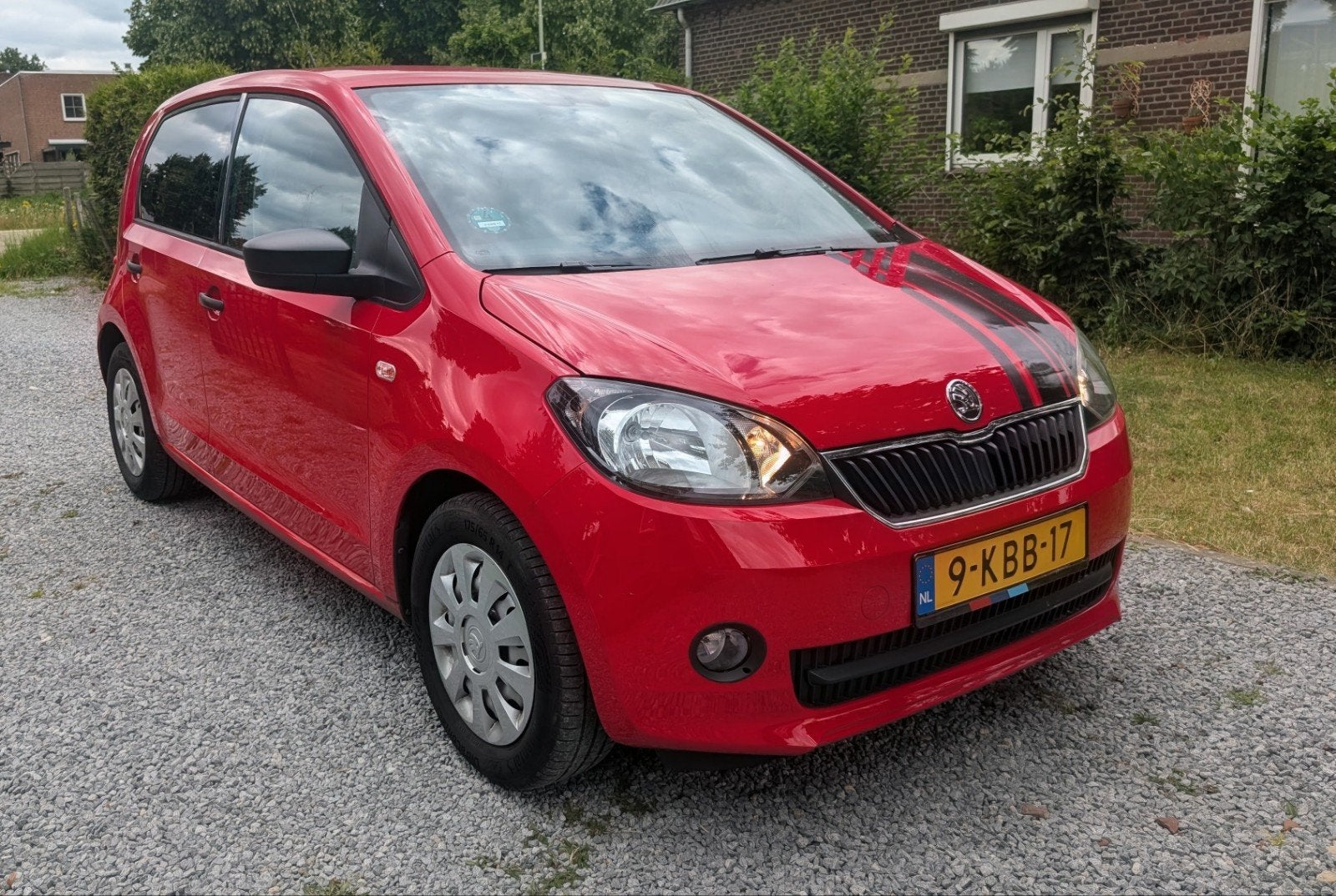 Skoda Citigo  Airco Nw Apk 5d dealer onderhou 2e eigenaar, Voorwielaandrijving, Euro 5, Stof, Beige