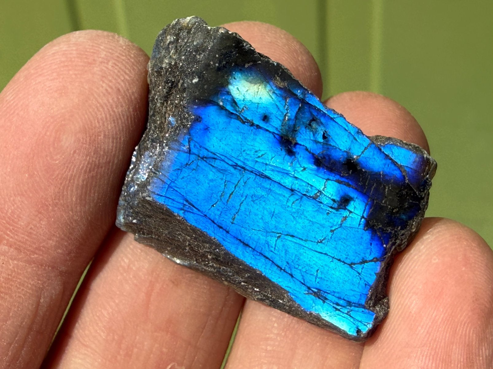 aangepolijst Labradoriet mineralen, Ophalen of Verzenden, Mineraal
