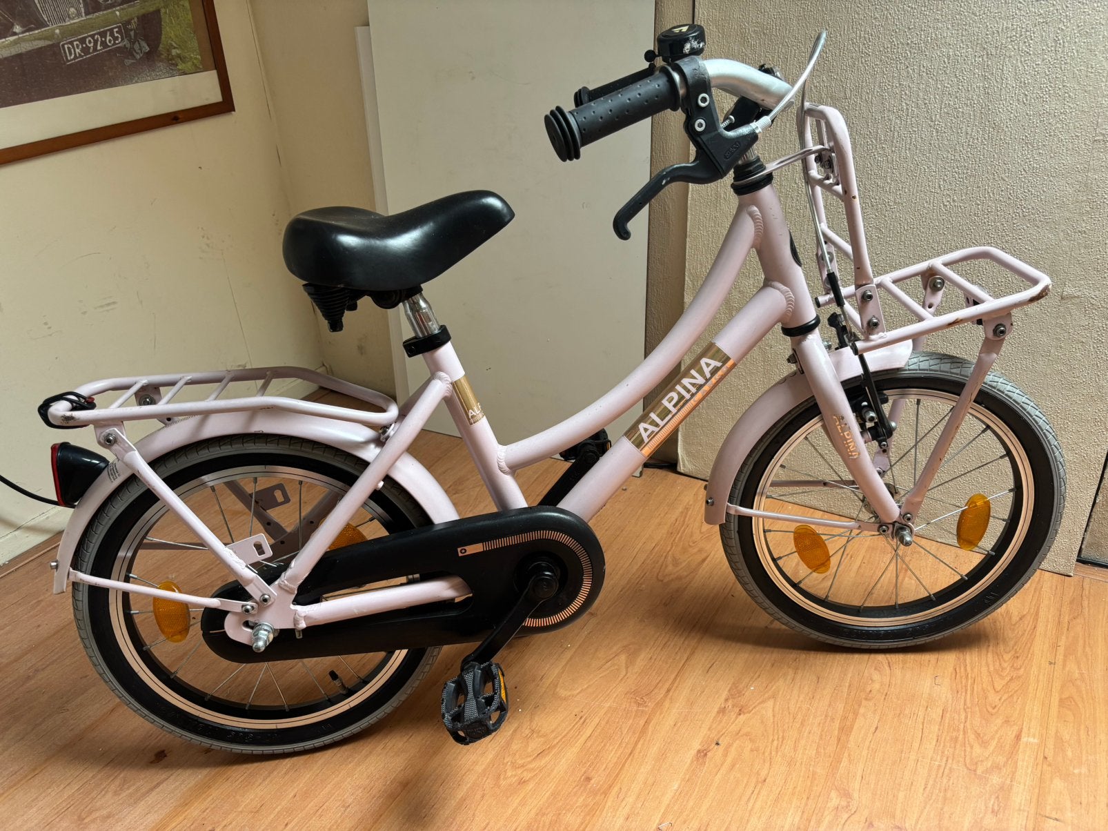 Alpina kinderfiets in nieuw staat, Ophalen, Zo goed als nieuw, Minder dan 16 inch