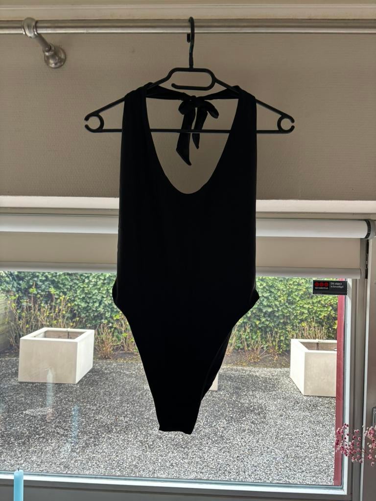 Nieuw MKBM badpak deep-v zwart L, Kleding | Dames, Ophalen of Verzenden, Nieuw, Zwart, Badpak