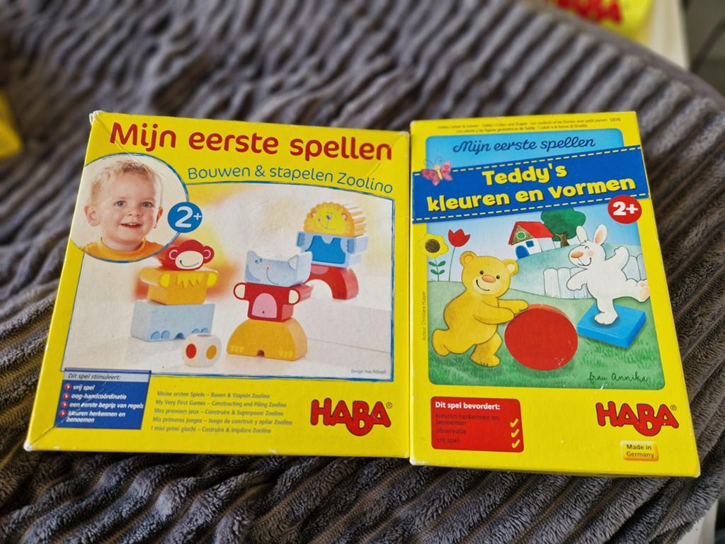 Haba  teddy's kleuren en vormen en mijn eerste spellen, Kinderen en Baby's, Speelgoed | Educatief en Creatief, Ophalen of Verzenden