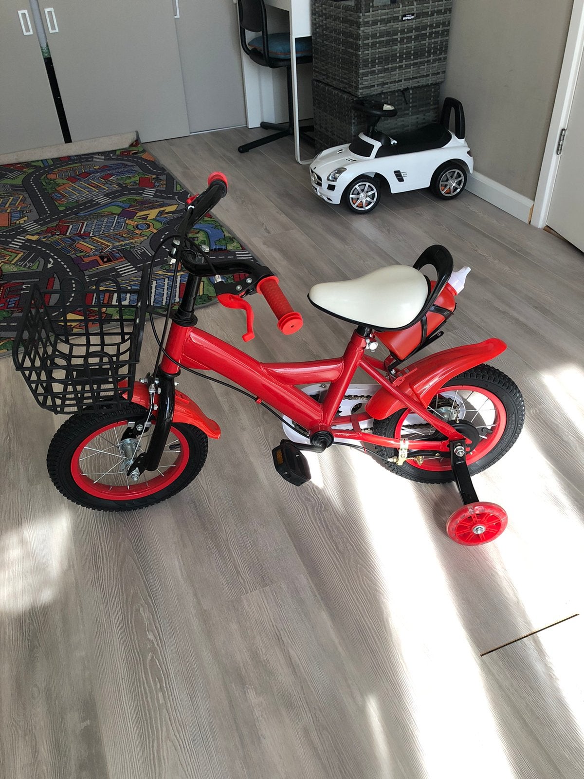 Kinderfiets 12 inch, Ophalen, Zo goed als nieuw, Minder dan 16 inch, Zijwieltjes