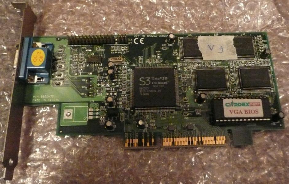 Videokaart S3 Trio 3D 86C365 AGP (K280) 20-4, Computers en Software, Videokaarten, VGA, Ophalen of Verzenden, AGP, GDDR5