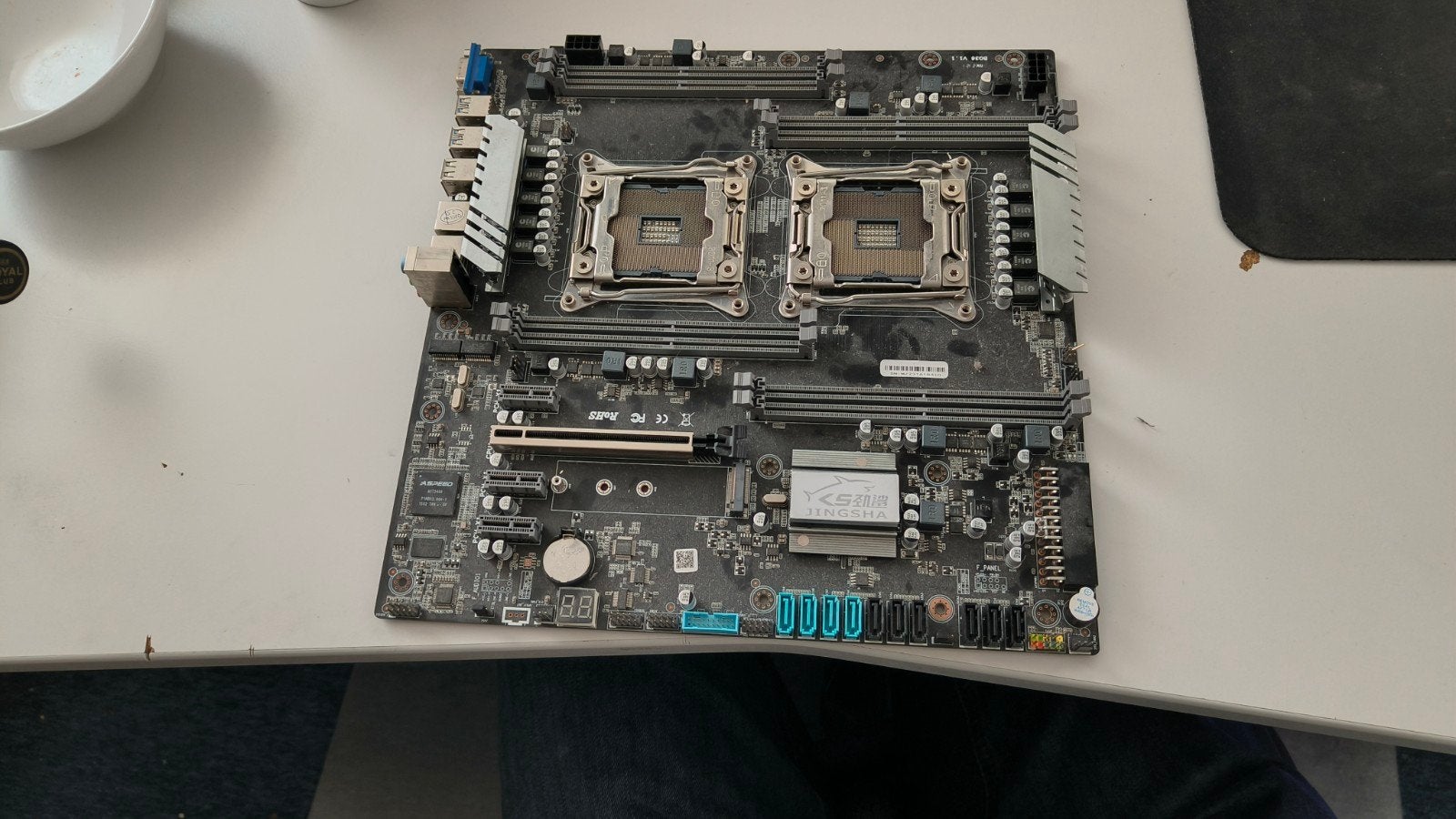 Moederbord 2 CPU's. Jingsha X99 Dual Z8 Server  (ongetest), Computers en Software, Gebruikt, DDR4, Ophalen of Verzenden, LGA 2011-3