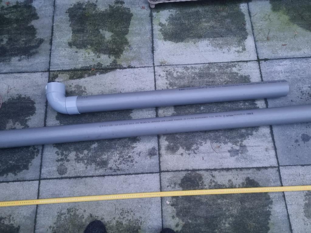 PVC Pijp Buis Regenpijp Riolering 90mm 289,5 + 110cm + Bocht, Doe-het-zelf en Verbouw, Ophalen, Pvc, 2 tot 4 meter, Nieuw