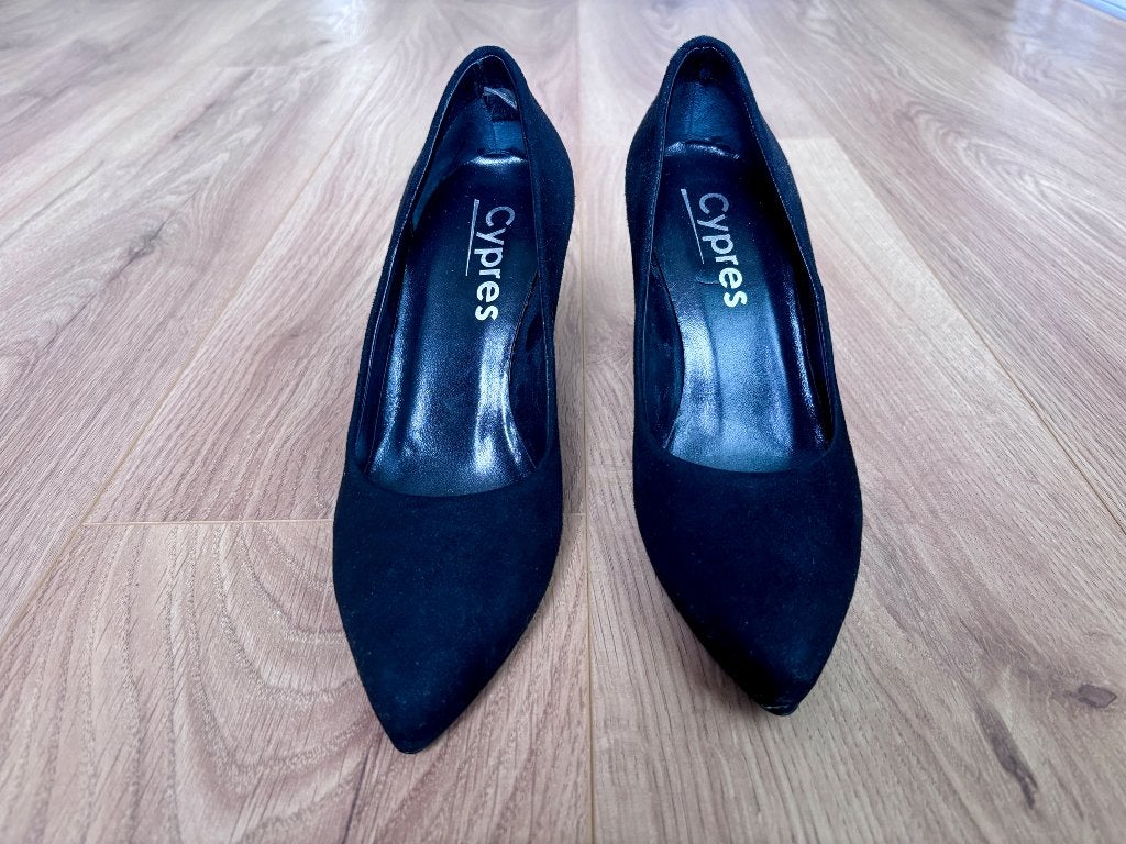 Cypress Black Pointed-Toe Heels – Elegant Classic, Ophalen, Pumps, Zwart, Cypress