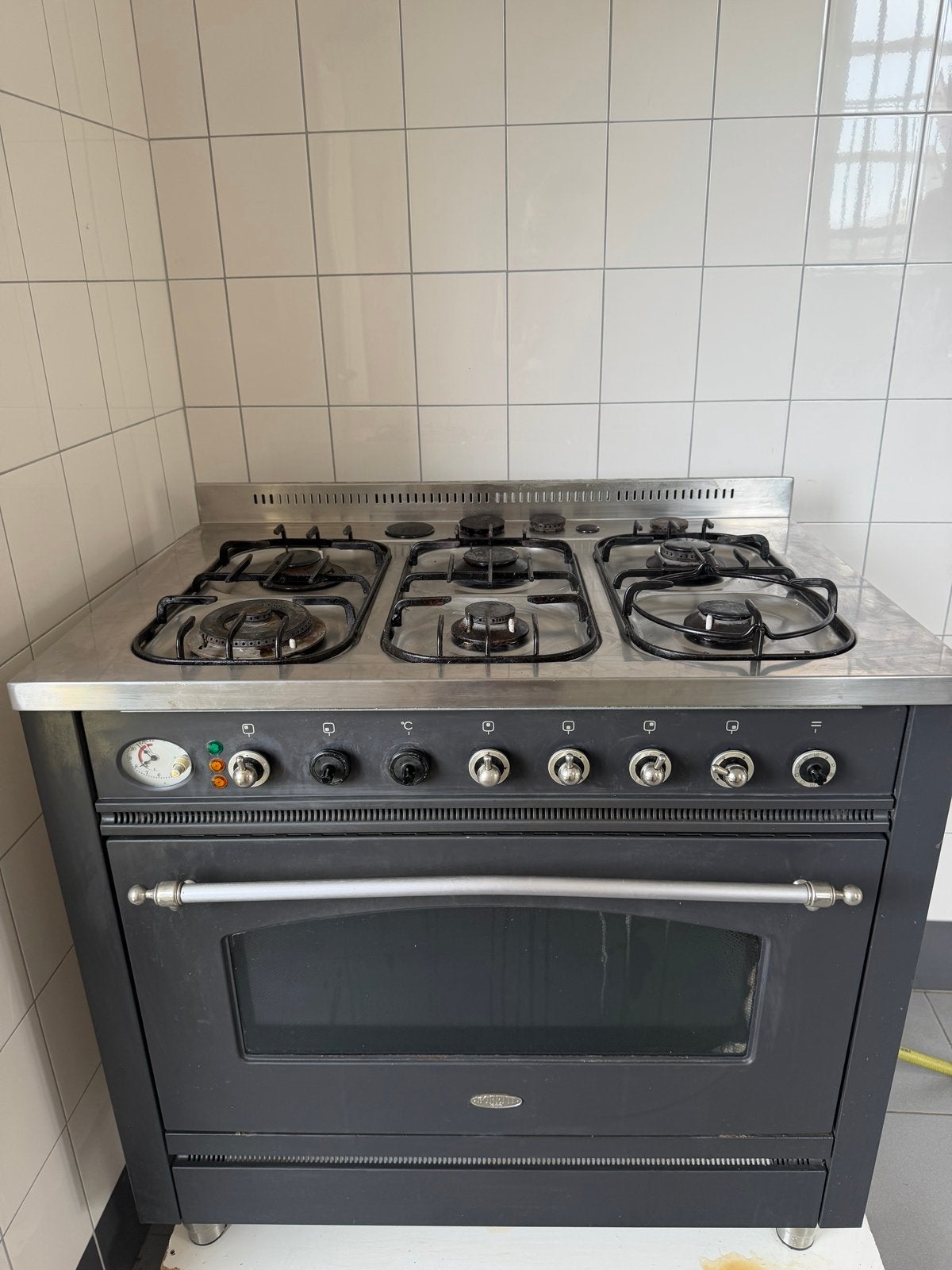 Boretti (ILVE) 6-pits gasfornuis met multifunctionele oven, Gebruikt, 60 cm of meer, Ophalen of Verzenden, Gas
