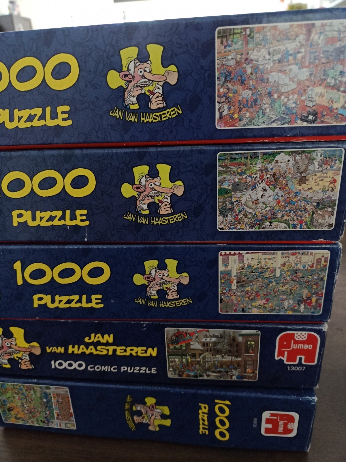 JAN VAN HAASTEREN PUZZELS, Ophalen of Verzenden, 500 t/m 1500 stukjes, Zo goed als nieuw