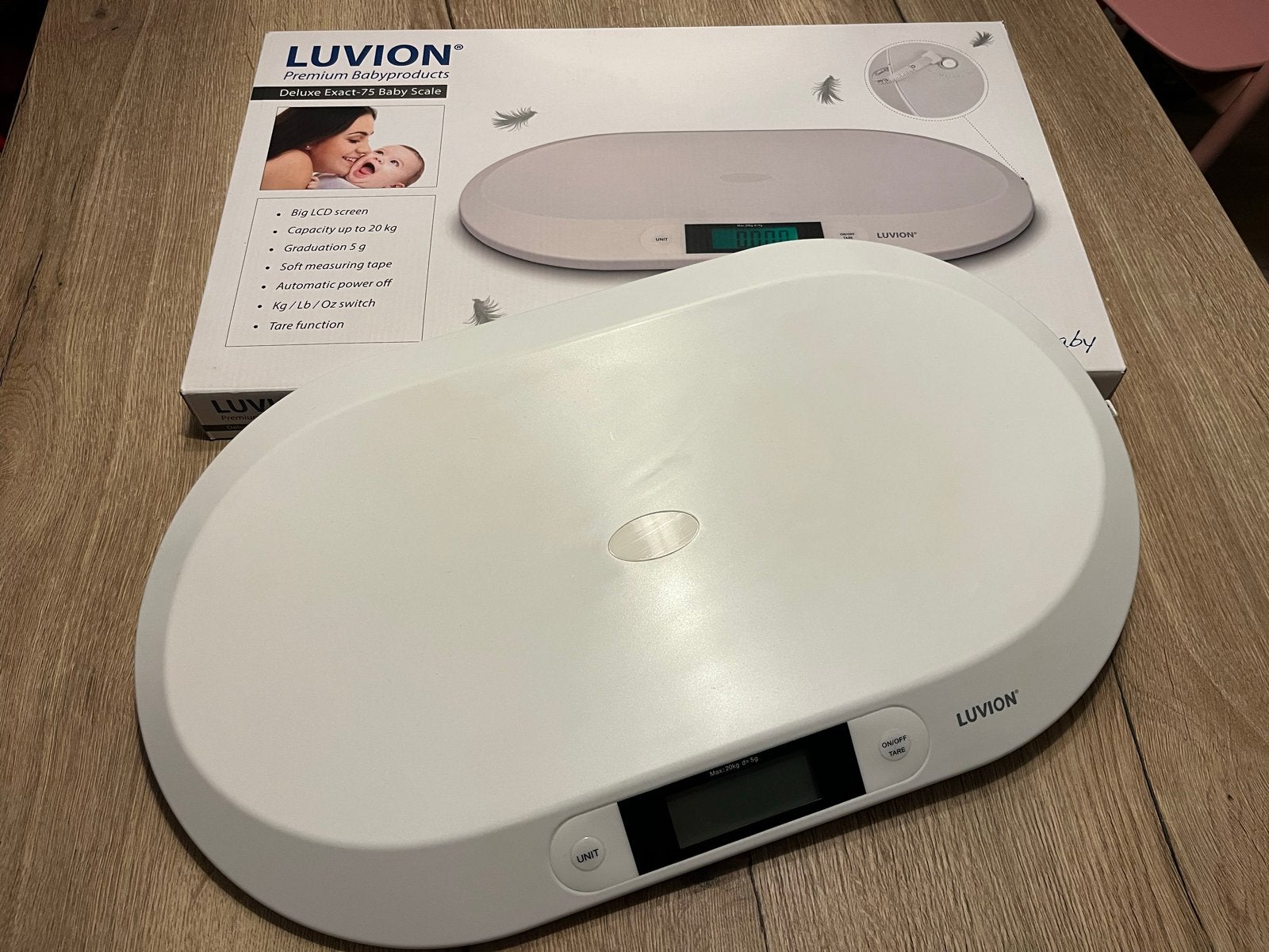 Luvion Deluxe Exact-75 Babyweegschaal - Als nieuw, Kinderen en Baby's, Ophalen, Zo goed als nieuw