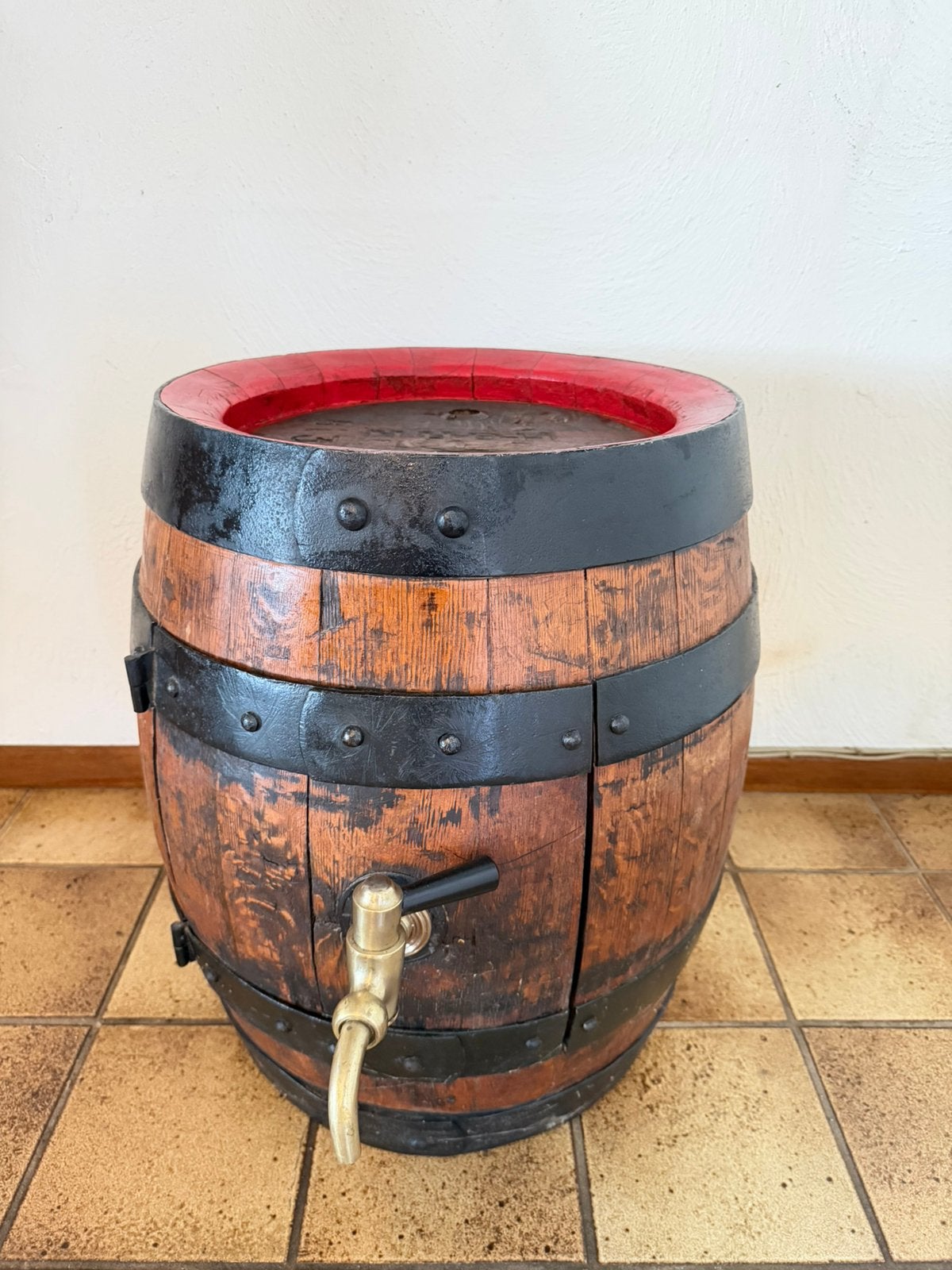 Antieke Eiken Biervat, Verzamelen, Biermerken, Ophalen, Gebruikt, Overige typen, Overige merken