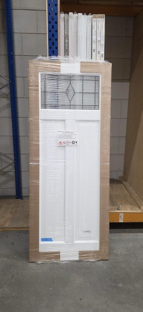 CanDo Cardiff met glas in lood 83.0 x 201.5 Stomp, 80 tot 100 cm, Binnendeur, Nieuw, Ophalen of Verzenden