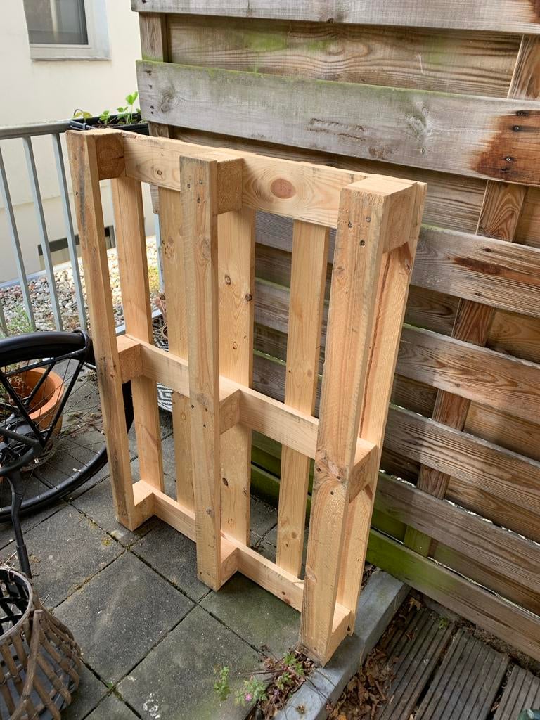 Gratis op te halen pallet, Doe-het-zelf en Verbouw, Hout en Planken, Ophalen, Zo goed als nieuw, 50 mm of meer, Minder dan 200 cm