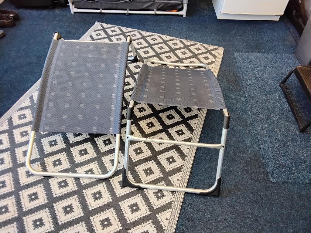 Te koop, Tuin en Terras, Tuinstoelen, Ophalen, Gebruikt, Aluminium, Inklapbaar