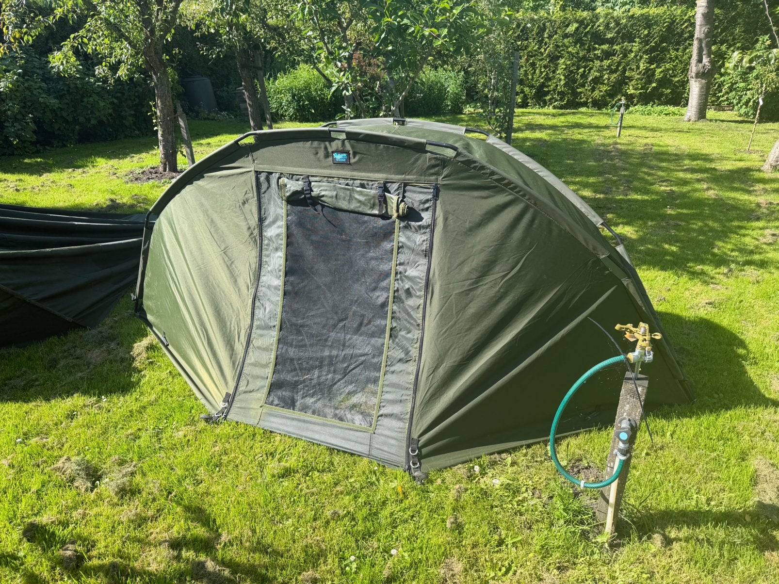 Aqua Products karpertent, binnen en buiten tent & grondzijl, Ophalen of Verzenden, Gebruikt, Overige typen