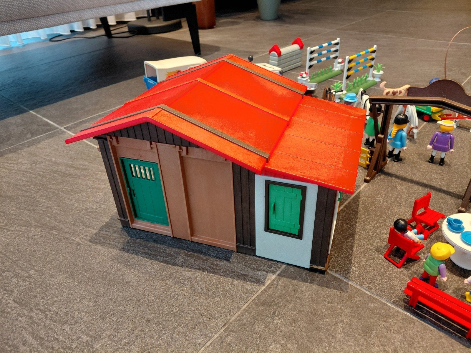 Grote Playmobil Paardenboerderij Set met Veel Extra's, Ophalen, Gebruikt, Jongen of Meisje