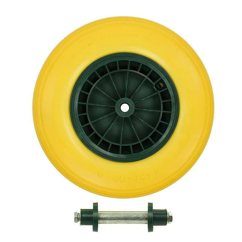 Kruiwagenwiel 4008 PU anti-lek zwarte velg