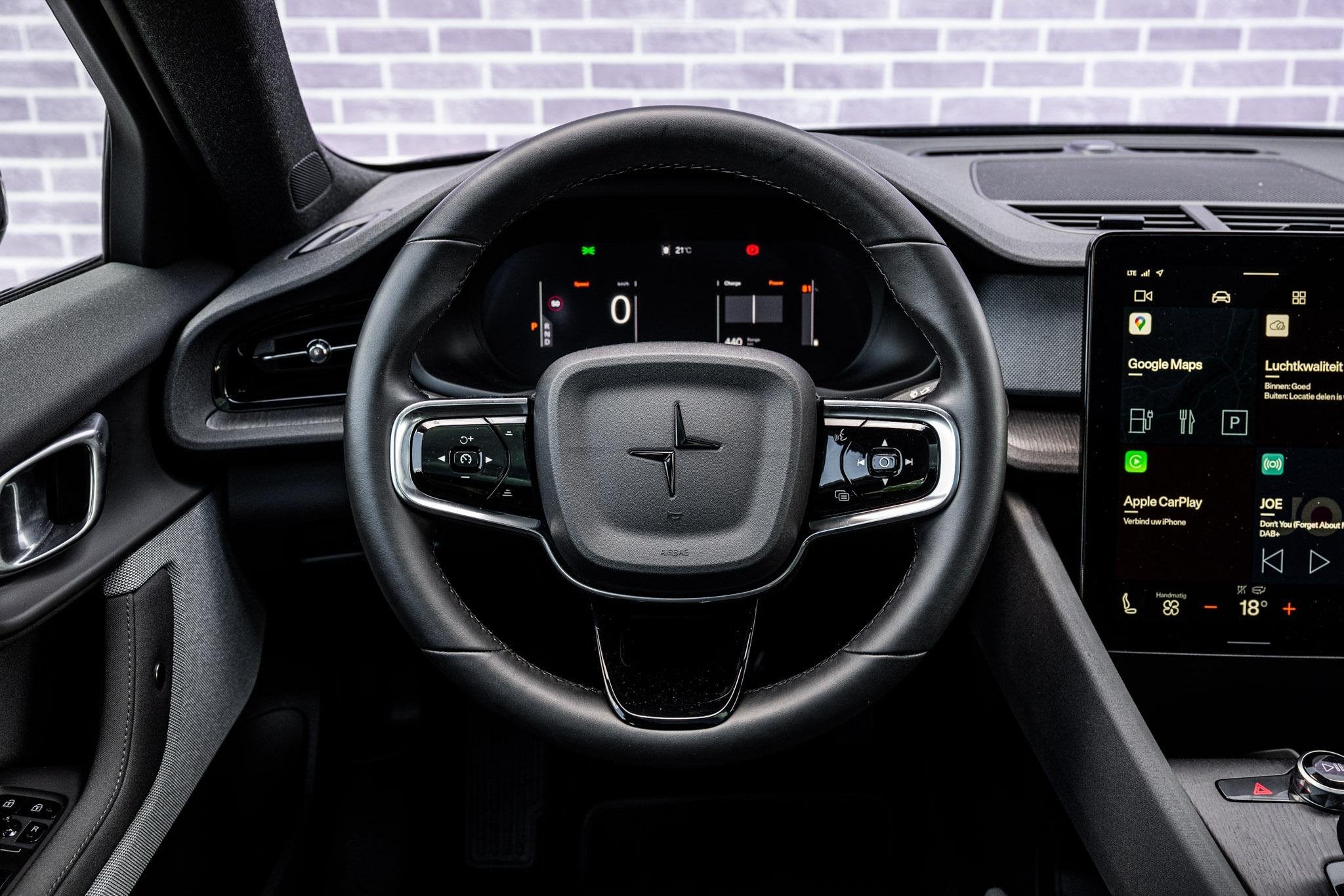 Polestar 2 Long Range Single Motor 82 kWh | Trekhaak | Panor, Auto's, Automaat, 82 kWh, Zwart, Origineel Nederlands