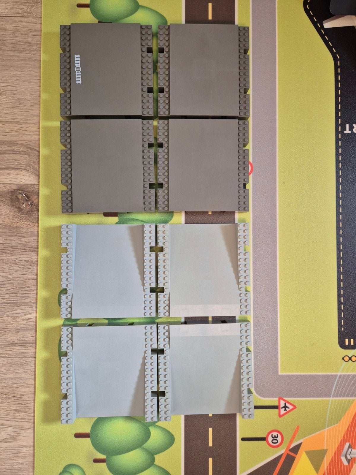 8 Lego bouwplaten grondplaten baseplates 2617 2642 haven MOC, Lego, Ophalen of Verzenden, Compleet, Grondplaat