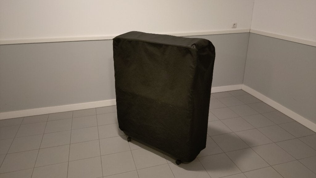 Vouwbed 90x200, Ophalen, 90 cm, Eenpersoons, Zwart