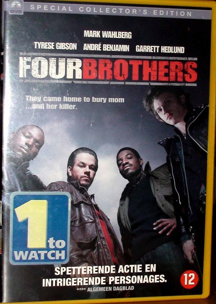 dvd four brothers, Vanaf 12 jaar, Ophalen of Verzenden, Zo goed als nieuw