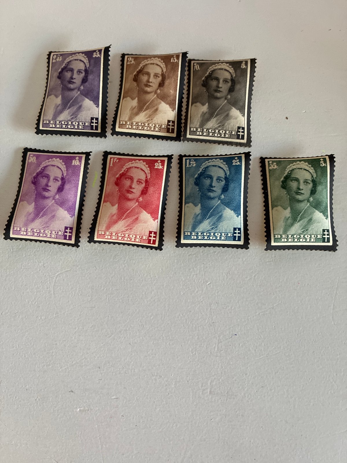 Belgische postzegels Koningin Astrid (jaren '30), Niet gestempeld, Ophalen of Verzenden, Zonder stempel, Postfris