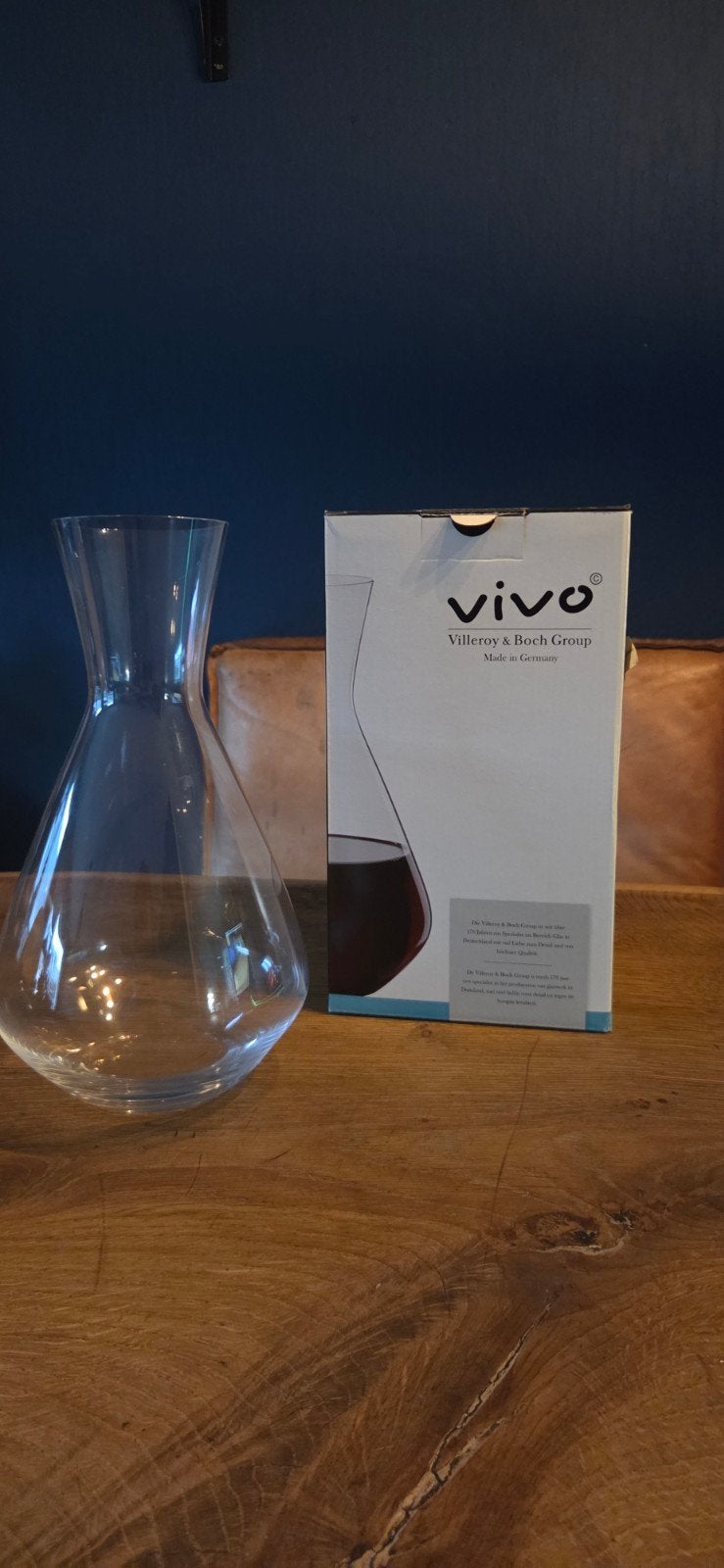 Villeroy & Boch Vivo Decanteerkaraf - 1400ml, Ophalen, Zo goed als nieuw, Overige merken, Glas