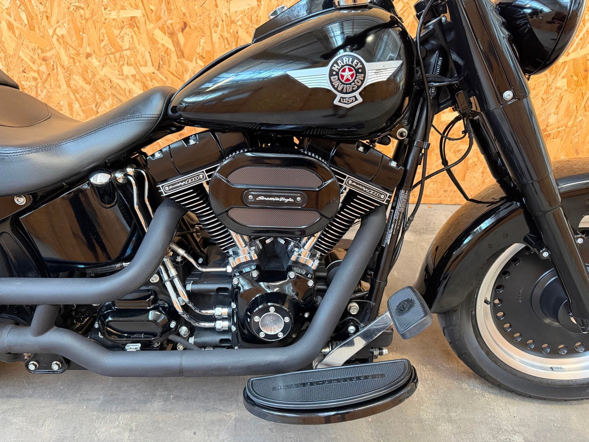 Harley Davidson Fatboy s 110 abs zwart/zwart 2016, Chopper, Bedrijf, 1802 cc, Cruise Control