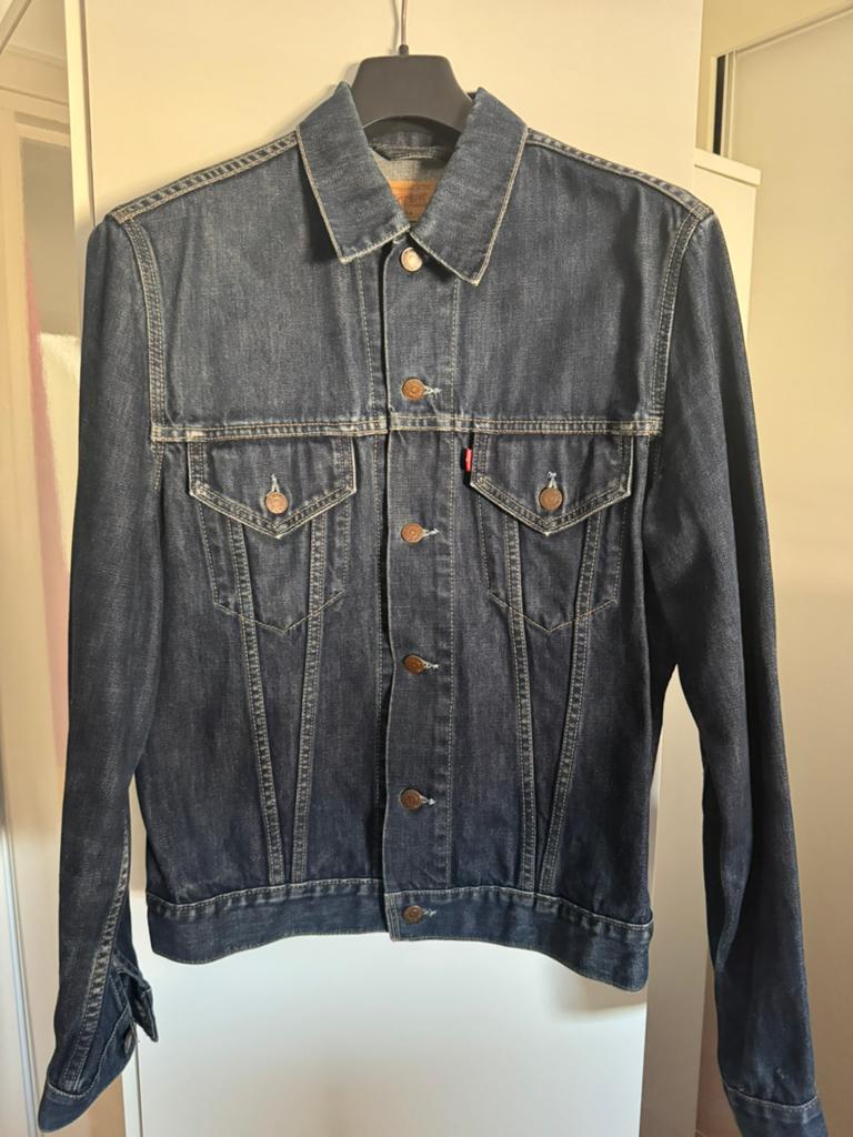 Levi’s spijkerjas maat L in goede staat jeans jacket, Ophalen of Verzenden, Gedragen, Maat 42/44 (L), Blauw