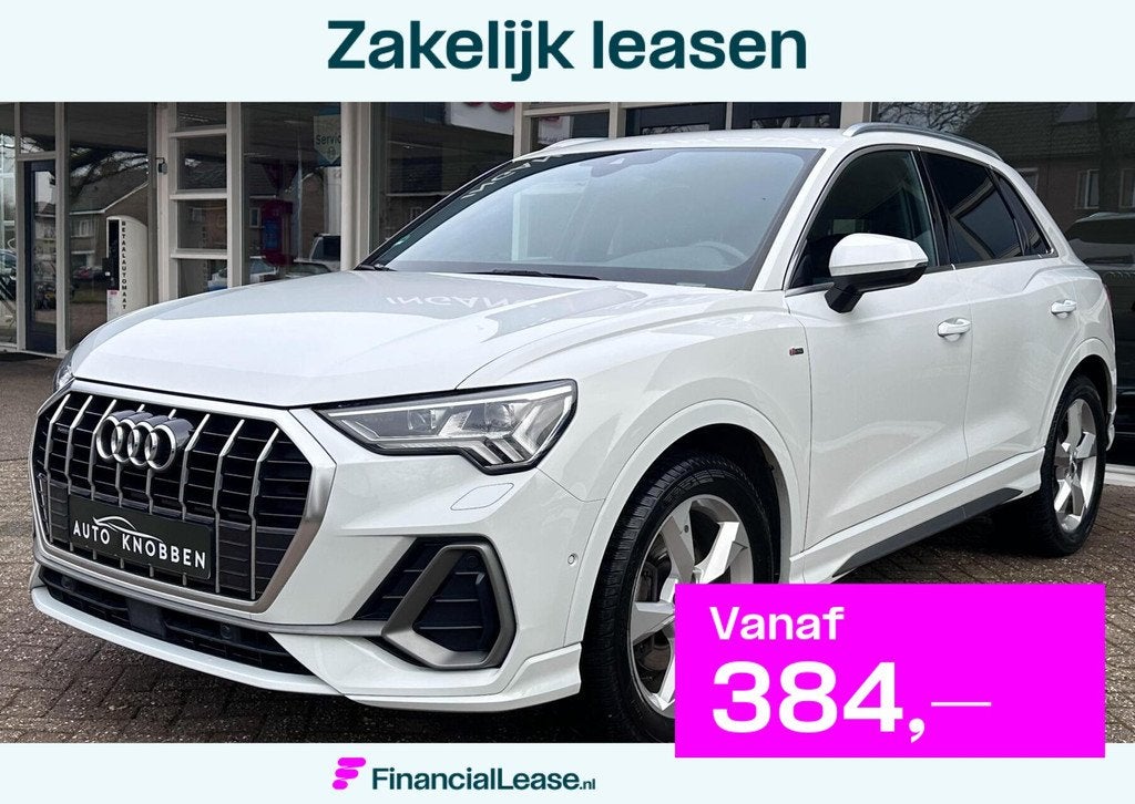 Audi Q3 40 TFSI quattro S-Line Led, Camera, Carplay, ACC, LM, Automaat, Gebruikt, 1984 cc, Wit