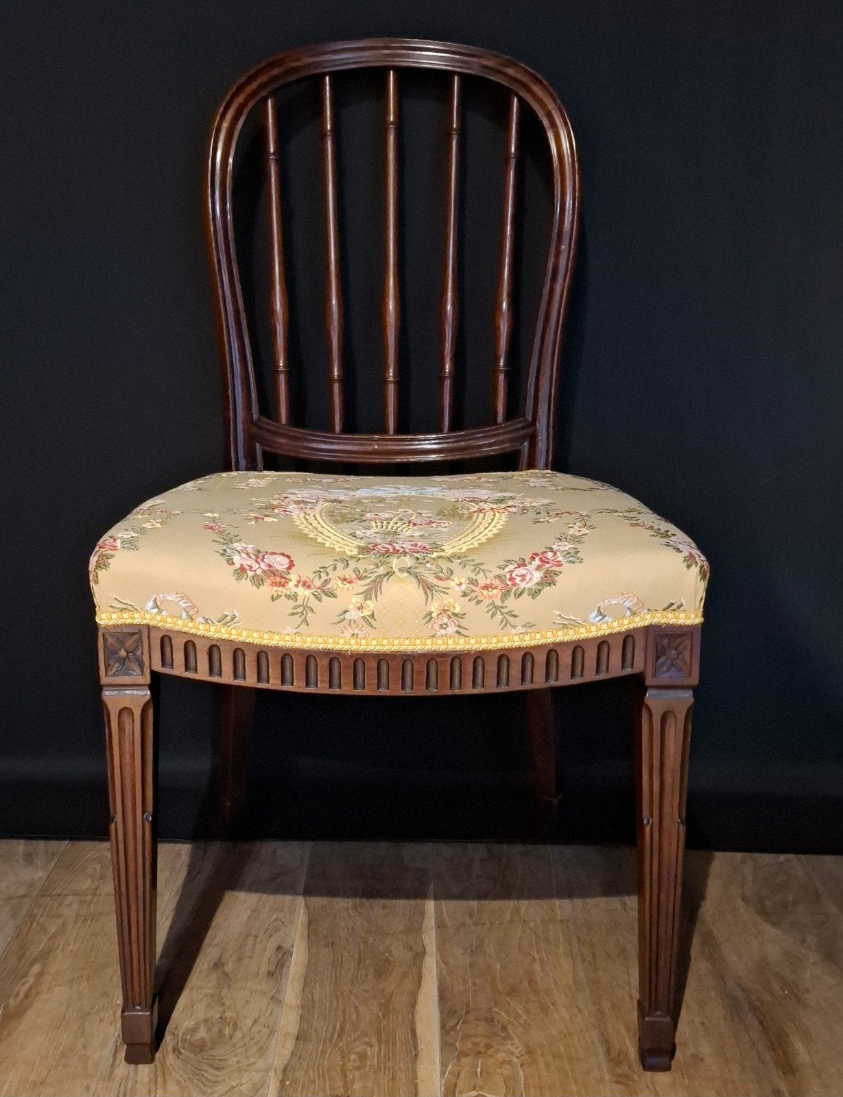 18e eeuwse mahonie Louis XVI stoel, Ophalen