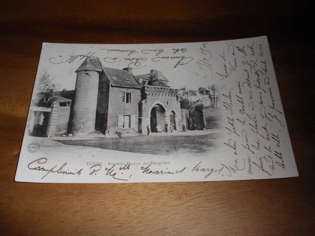 Tempeliers Douai Maison Frankrijk, Verzamelen, Verzenden, Voor 1920, Gelopen, Frankrijk